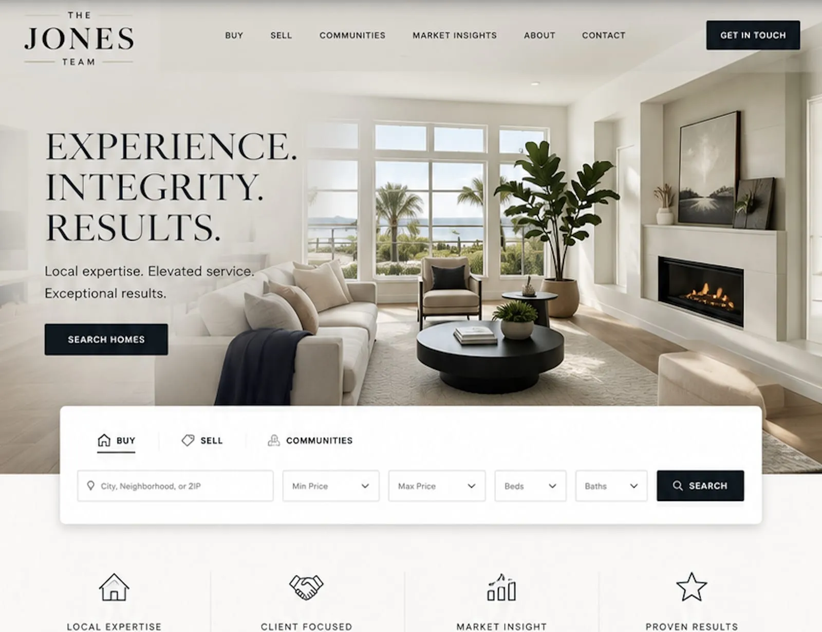 Team website for The Jones Team