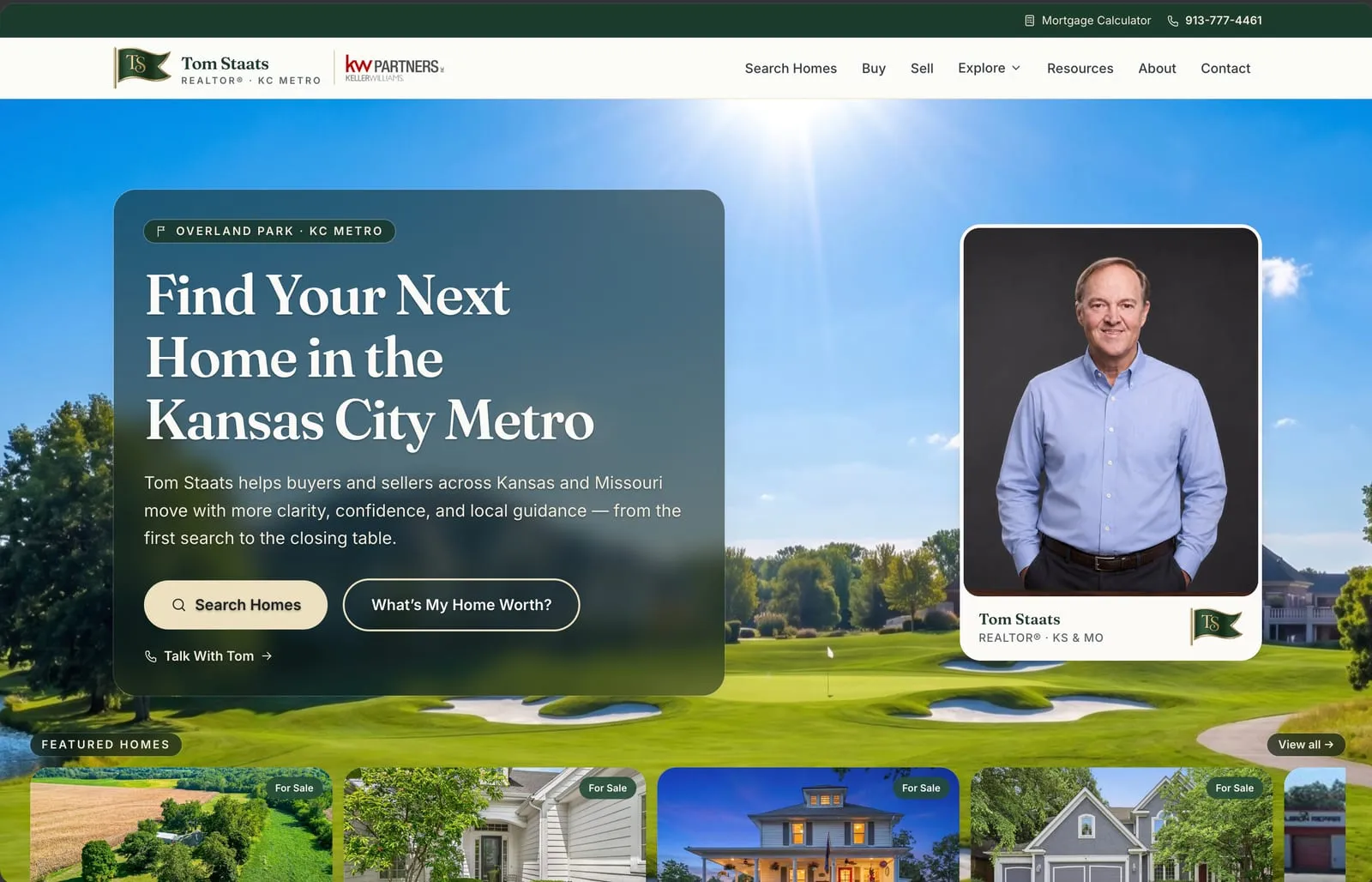 Agent website for Tom Staats, Kansas City metro